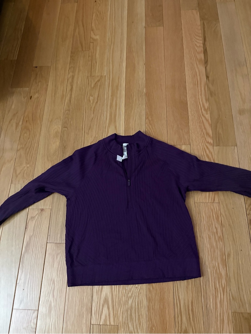 Lululemon - Purple Half-Zip Ribbed Pullover